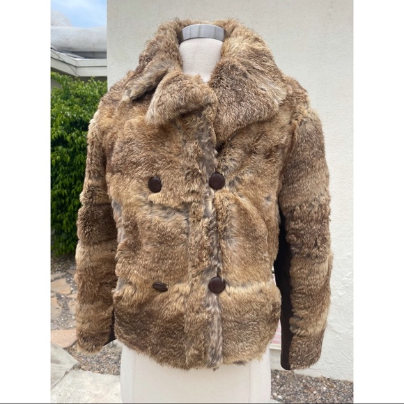 Rabbit fur jacket size 12 - Picture 4 of 8